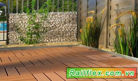 sàn nhựa lót sân vườn